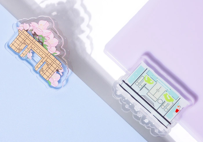 Clips de la carpeta de acrílico