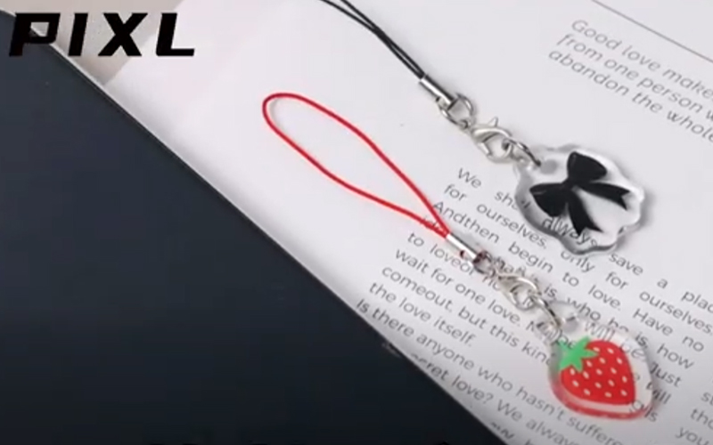 Acrílico personalizado teléfono encantos